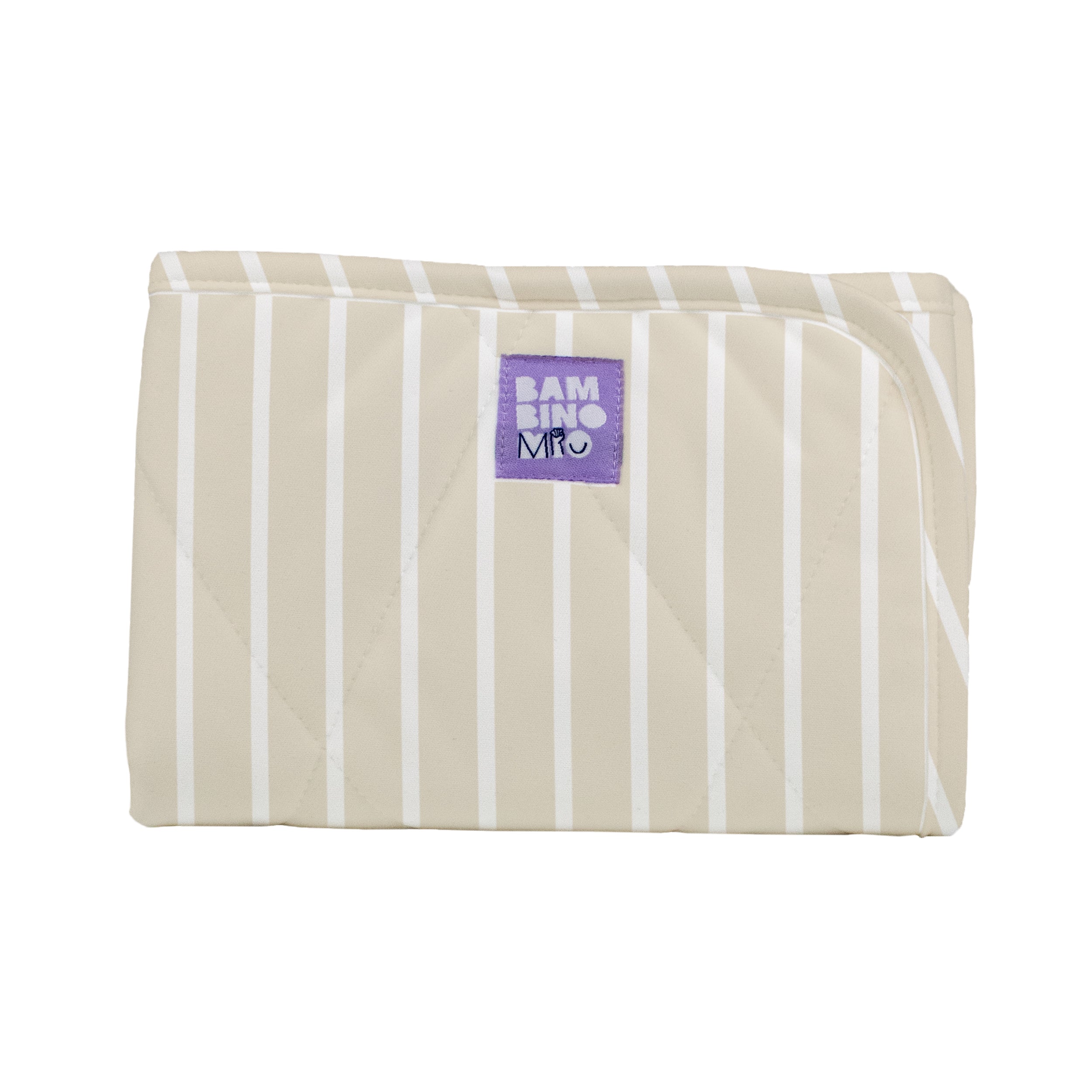 bambino-mio-wickelunterlage-f-r-unterwegs-neutrale-streifen image 1