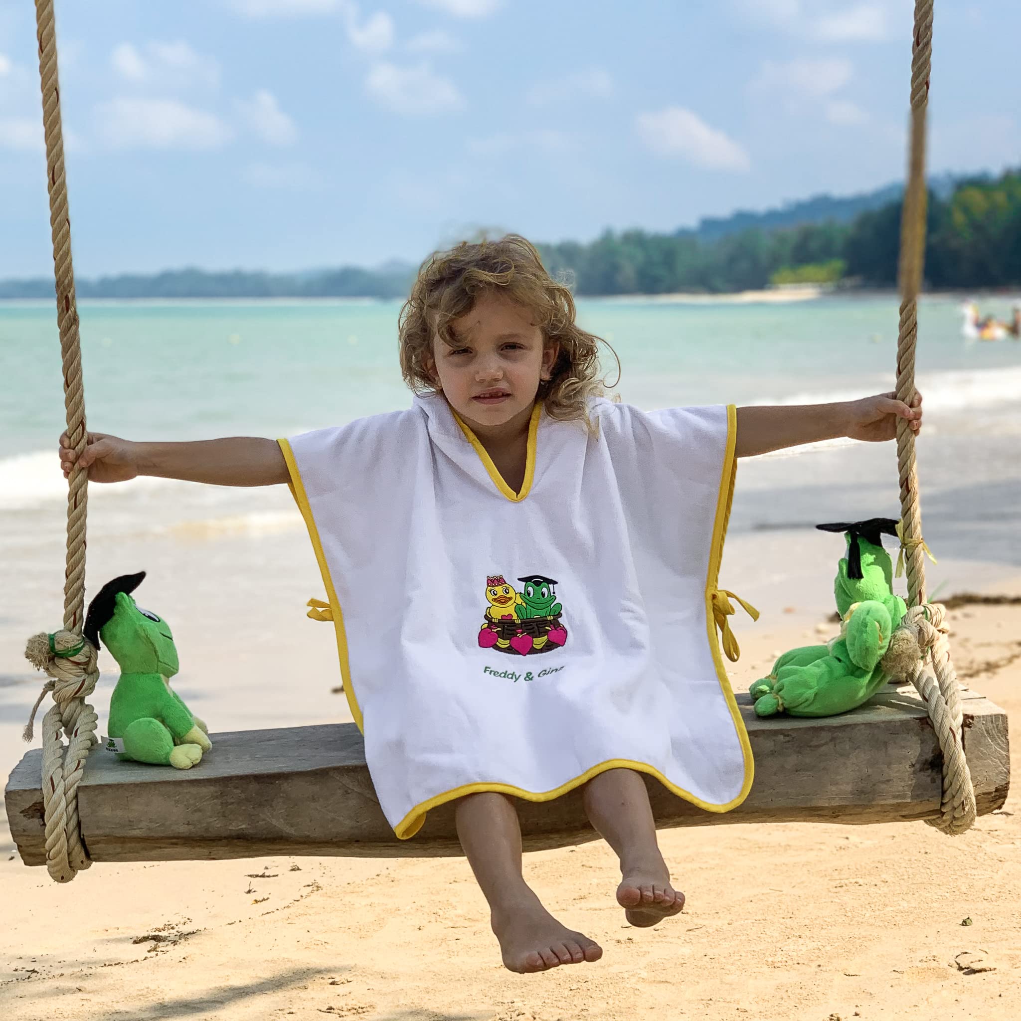 freds-swim-academy-fred-gina-badeponcho-mit-kapuze-wei-f-r-babys-und-kinder image 3