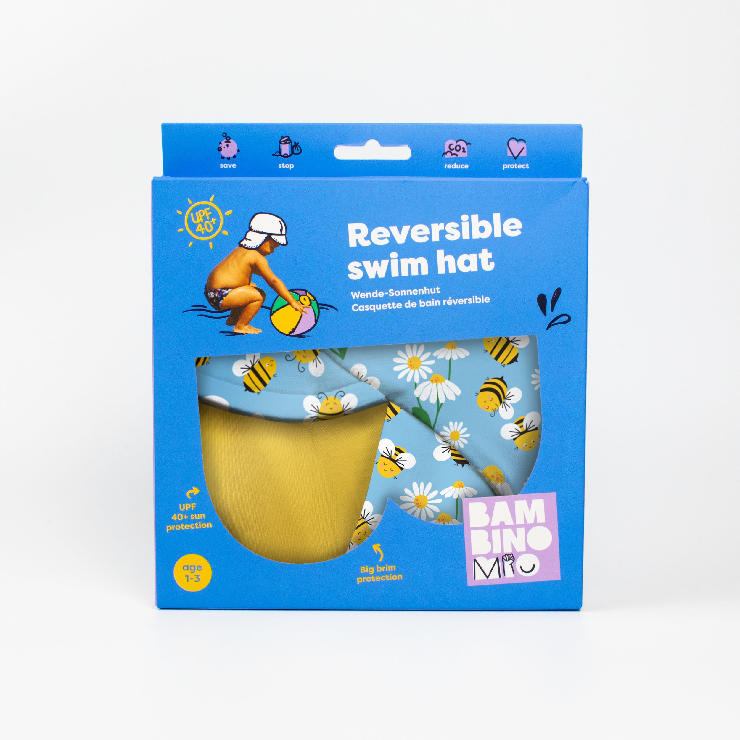 bambino-mio-upf-40-wende-schwimmhut-flei-ige-bienchen image 7