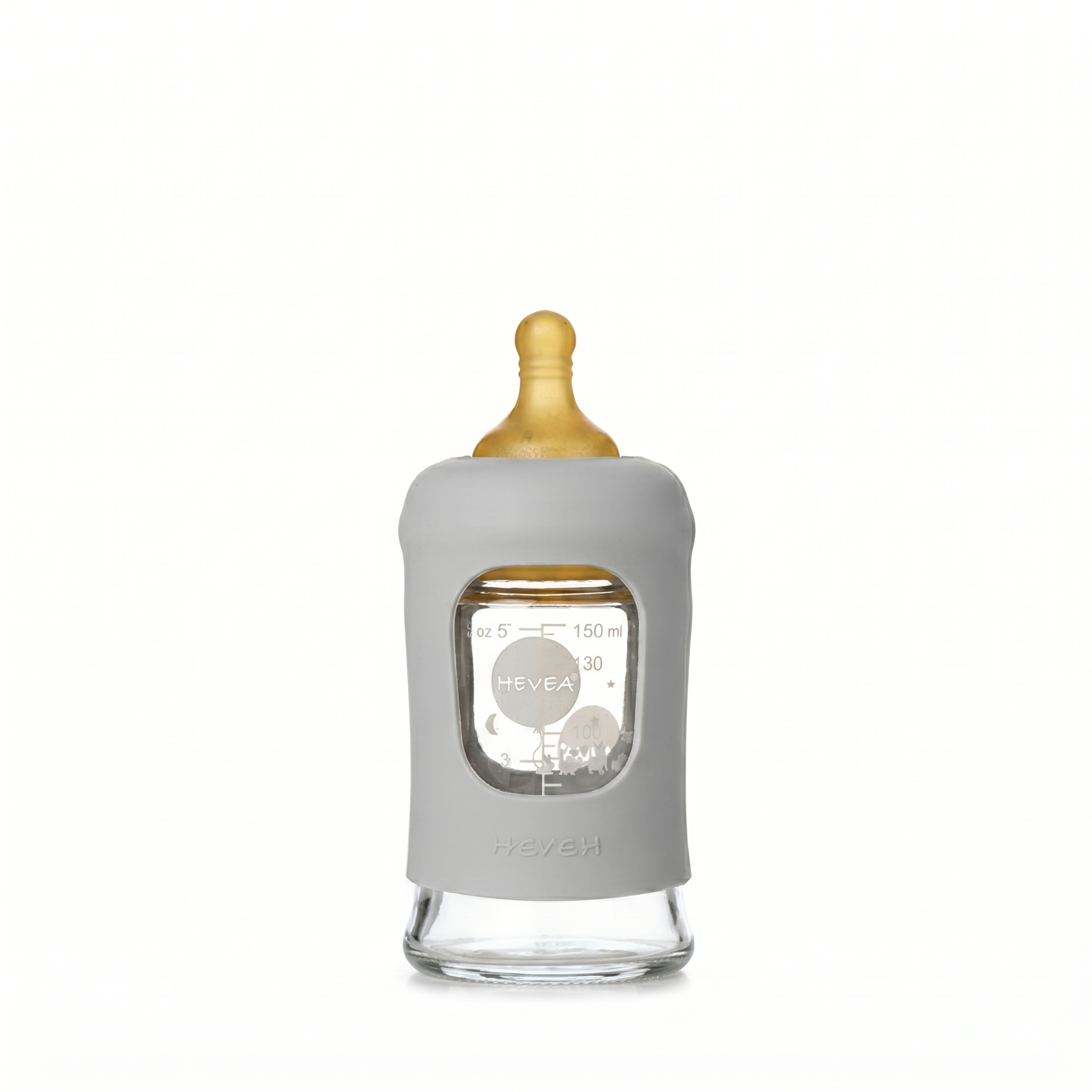 hevea-weithals-baby-glasflasche-mit-h-lle-150ml-single-pack-glasflasche image 5
