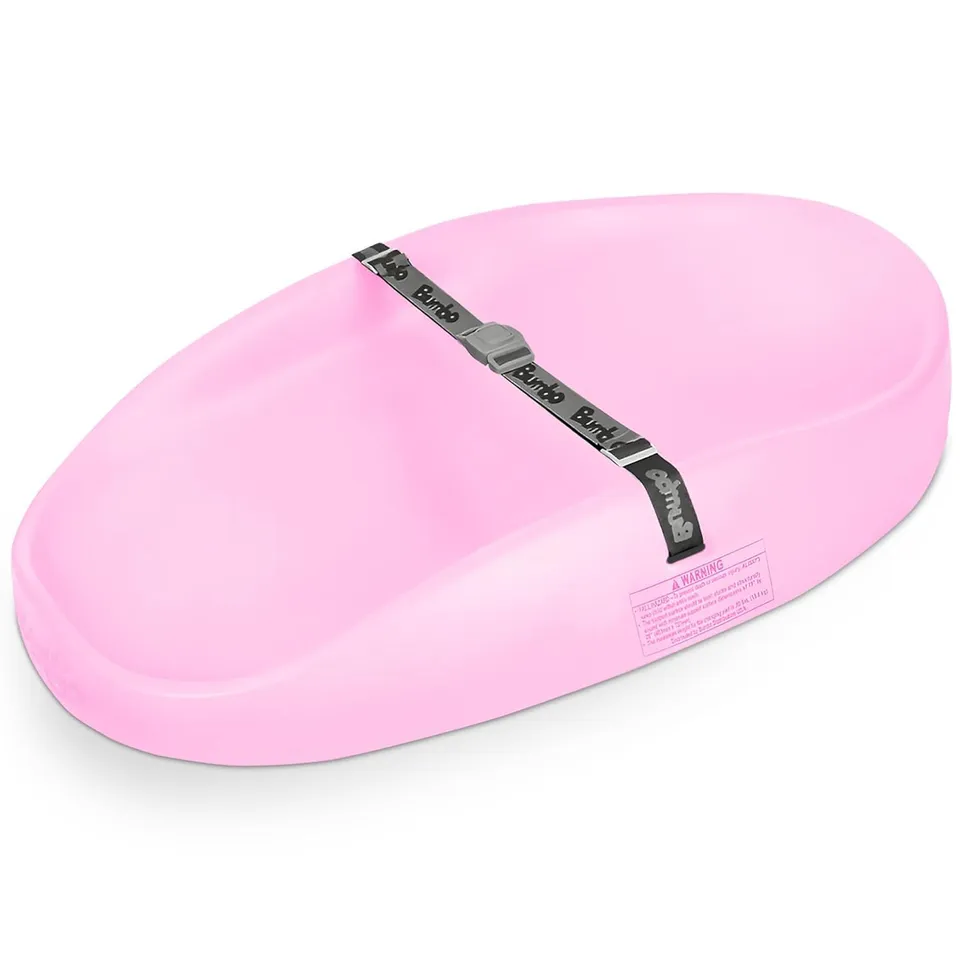bumbo-baby-wickelunterlage-wiege-rosa-mit-sicherheitsgurt-anti-roll image 1