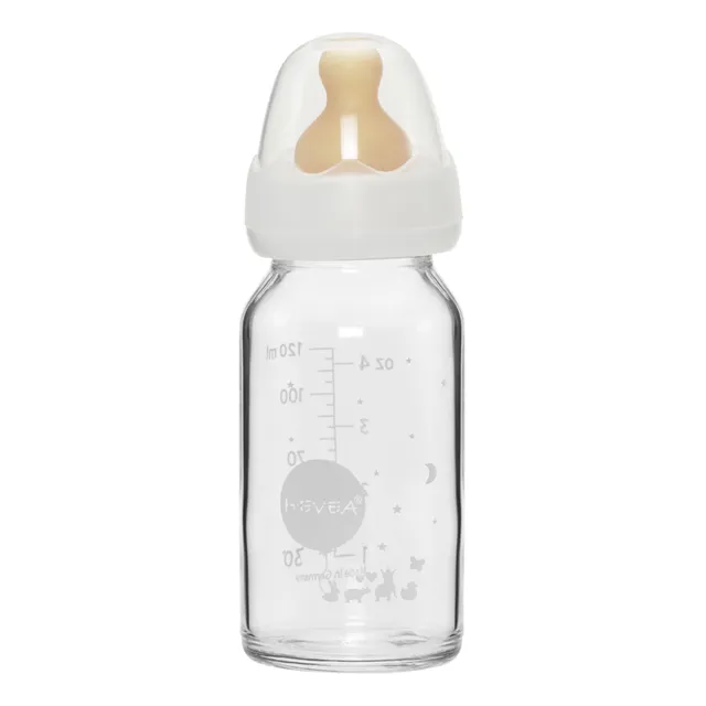 hevea-baby-glasflasche-120ml-4oz-standard-neck-single-pack image 1