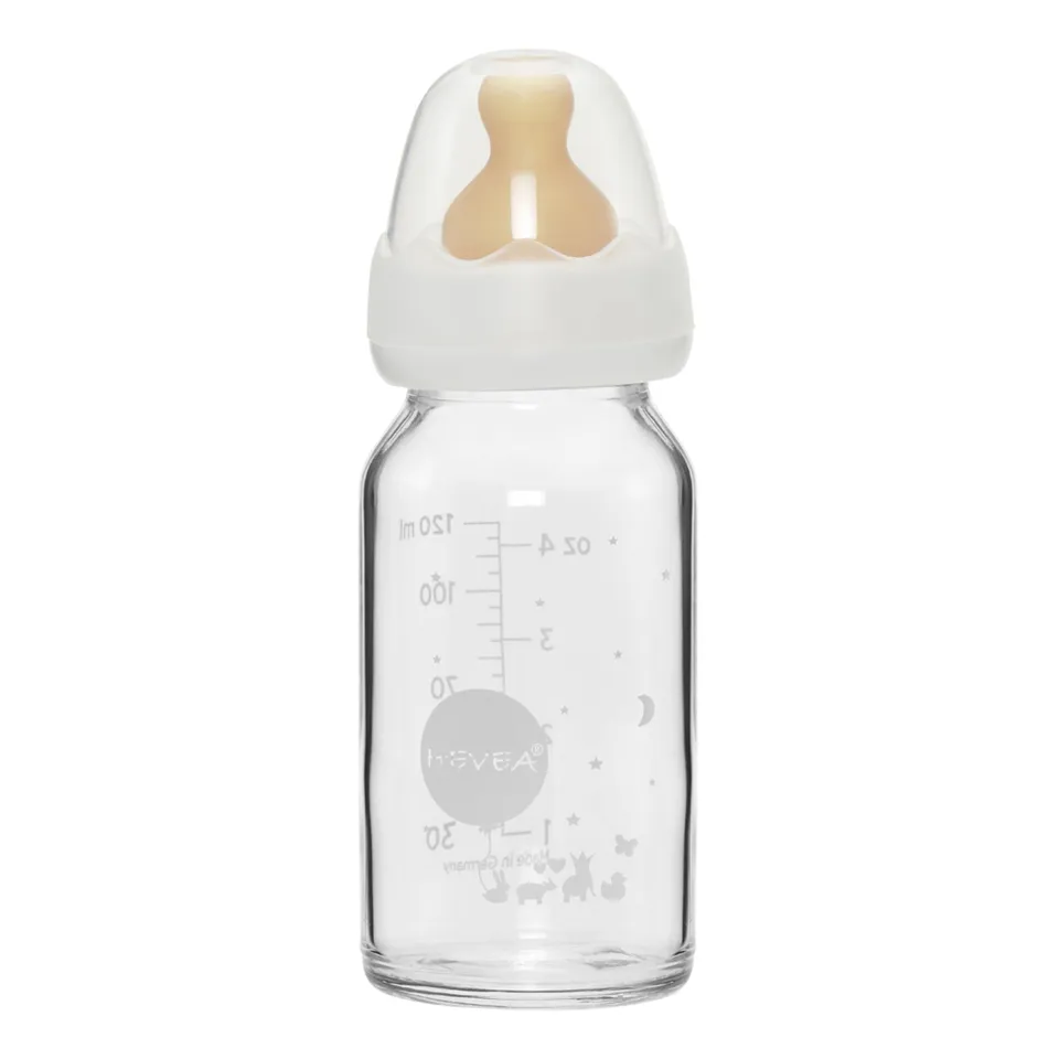 hevea-baby-glasflasche-120ml-4oz-standard-neck-single-pack image 1