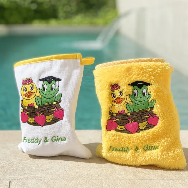freds-swim-academy-fred-gina-waschhandschuh-gelb-f-r-babys-und-kinder image 1
