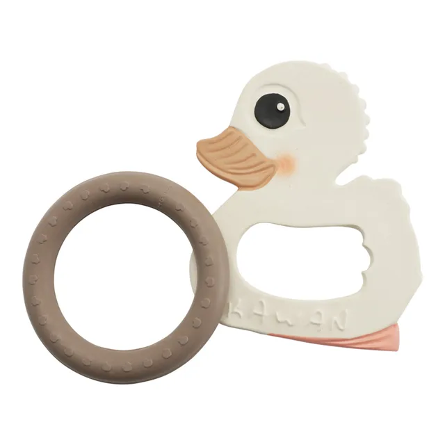 hevea-kawan-ente-bei-ring-geschenkset-naturkautschuk-bei-spielzeug image 1
