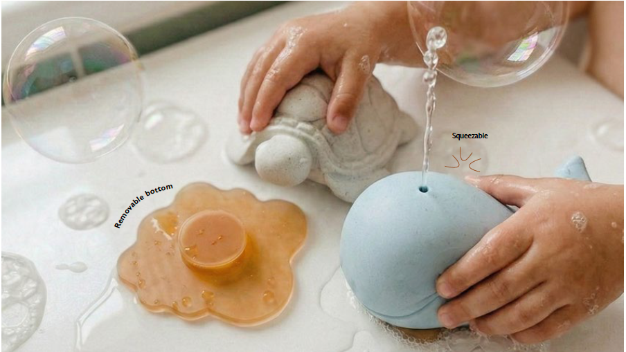 hevea-squeeze-n-splash-wal-schildkr-te-badespielzeug-geschenkset image 2
