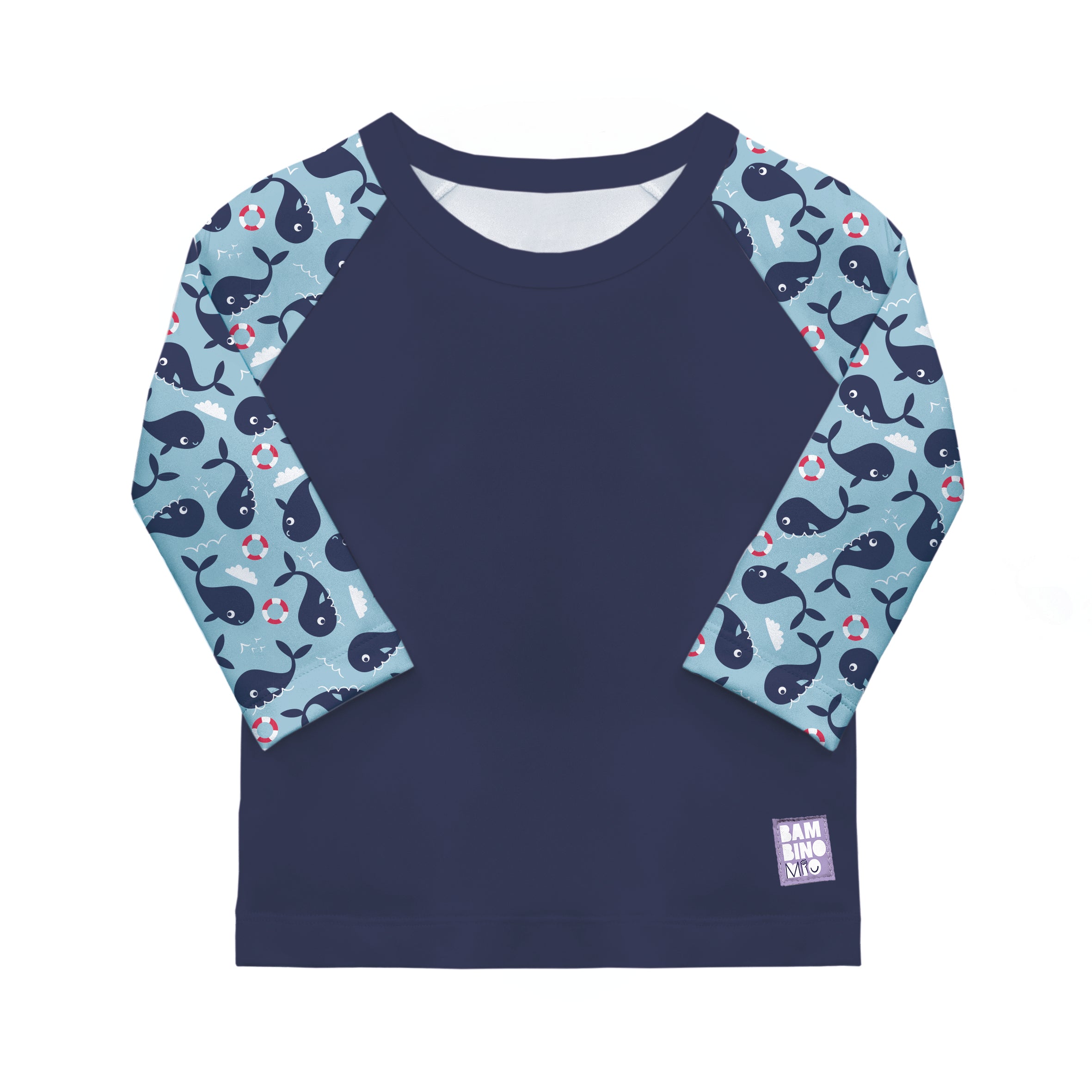 bambino-mio-baby-uv-shirt-upf-40-blauer-wal image 1