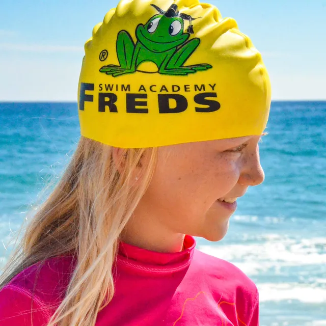 freds-swim-academy-schwimmm-tze-silikon-mit-print-kinder-erwachsene image 1