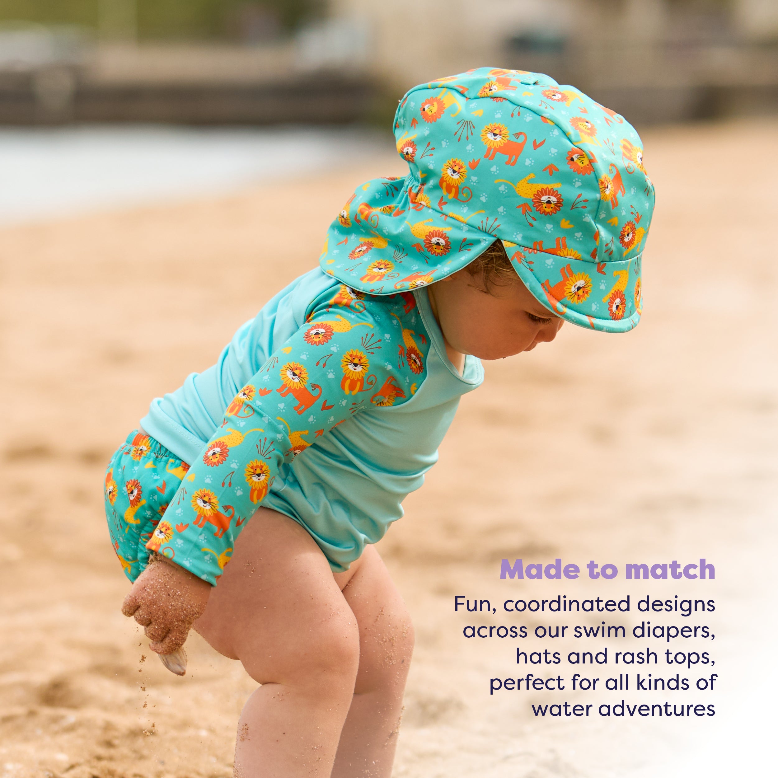 bambino-mio-upf-40-wende-schwimmhut-coole-katzen image 4