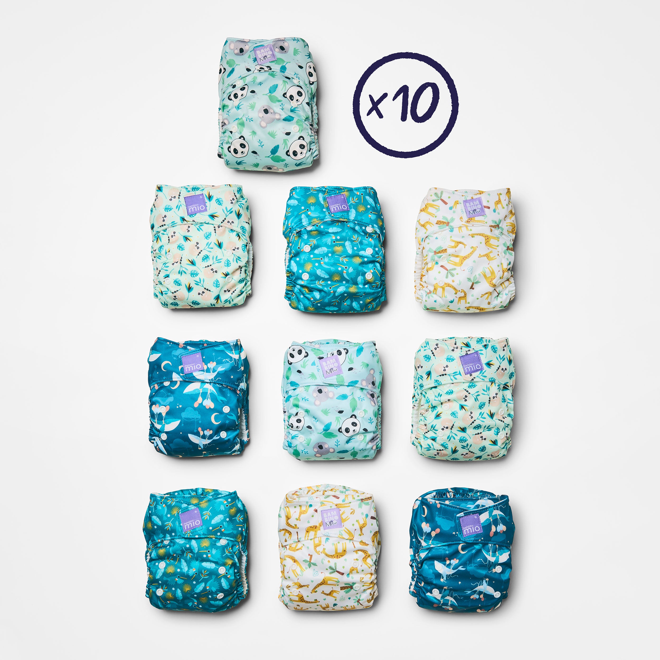 bambino-mio-miosolo-classic-all-in-one-stoffwindeln-10er-pack-animala image 1