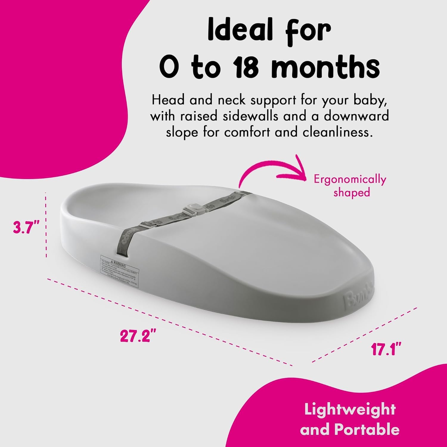 bumbo-wickelunterlage-cool-grey-ergonomische-schaumstoff-wickelauflage image 3