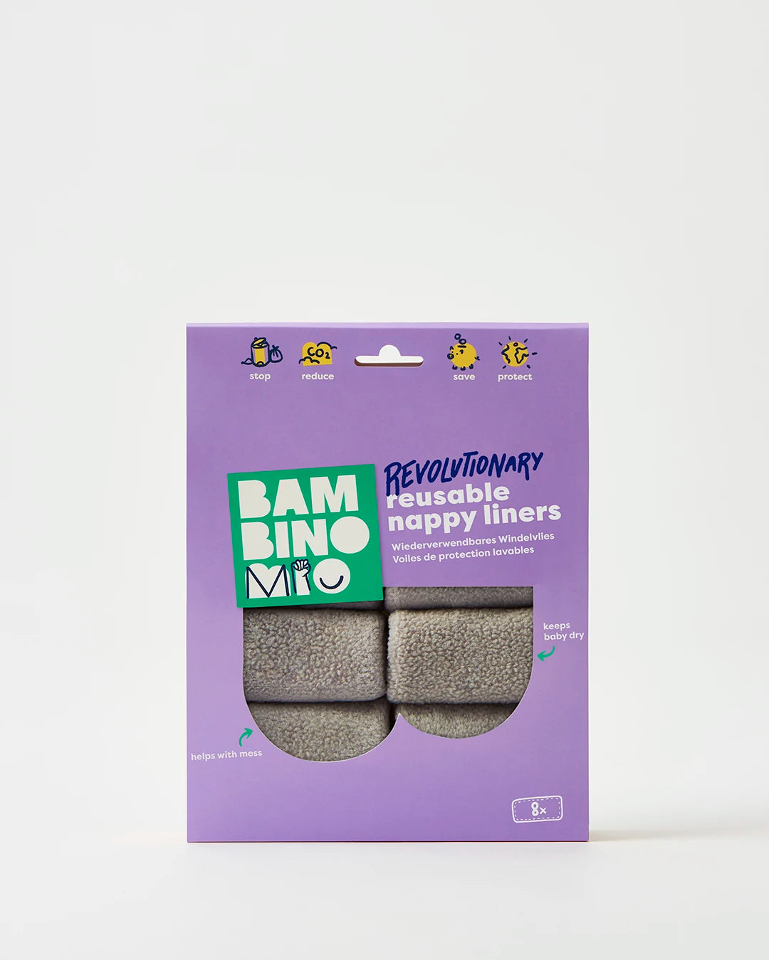 bambino-mio-revolution-res-windelvlies-8er-pack-29x19-cm image 5