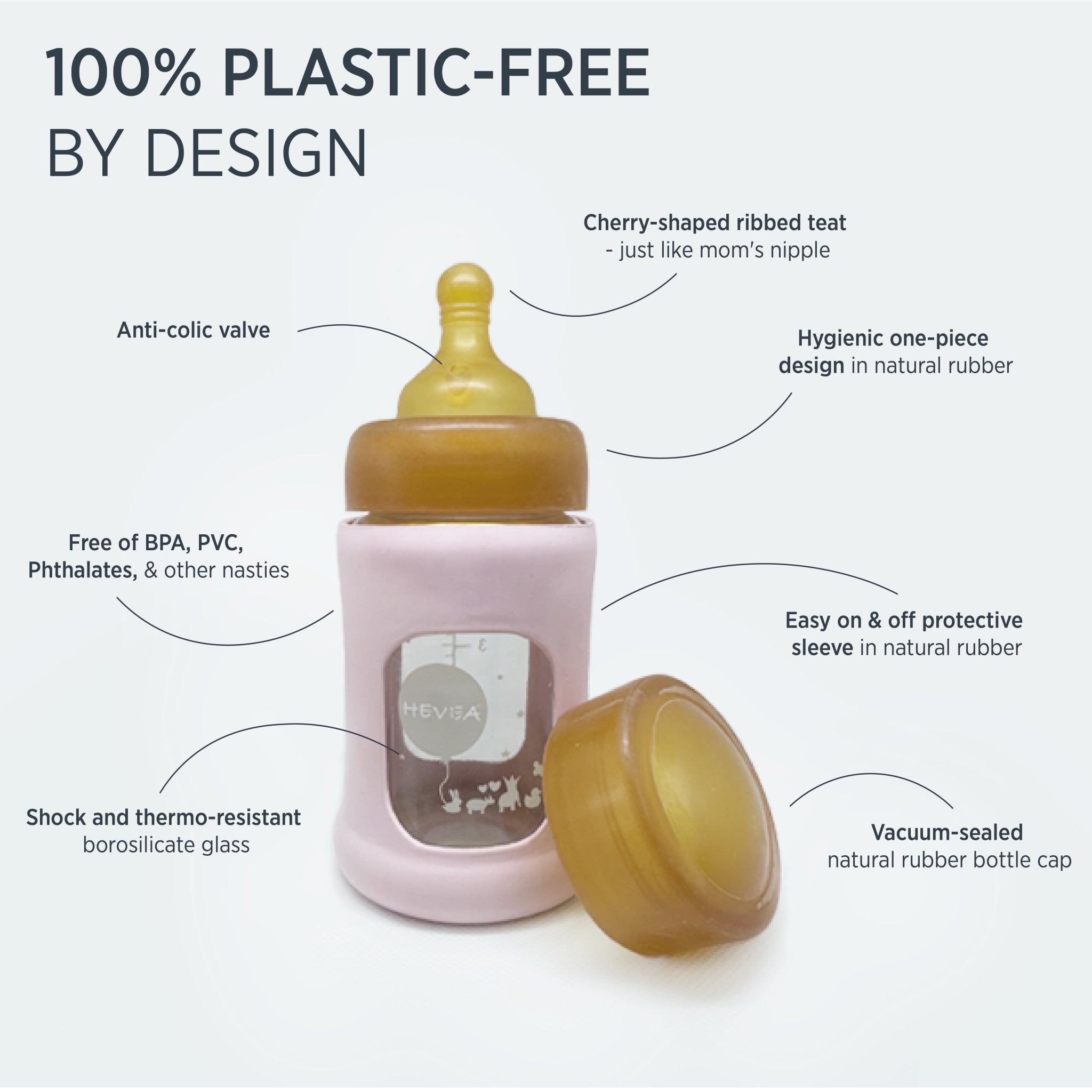 hevea-weithals-baby-glasflasche-mit-h-lle-150ml-single-pack-glasflasche image 7