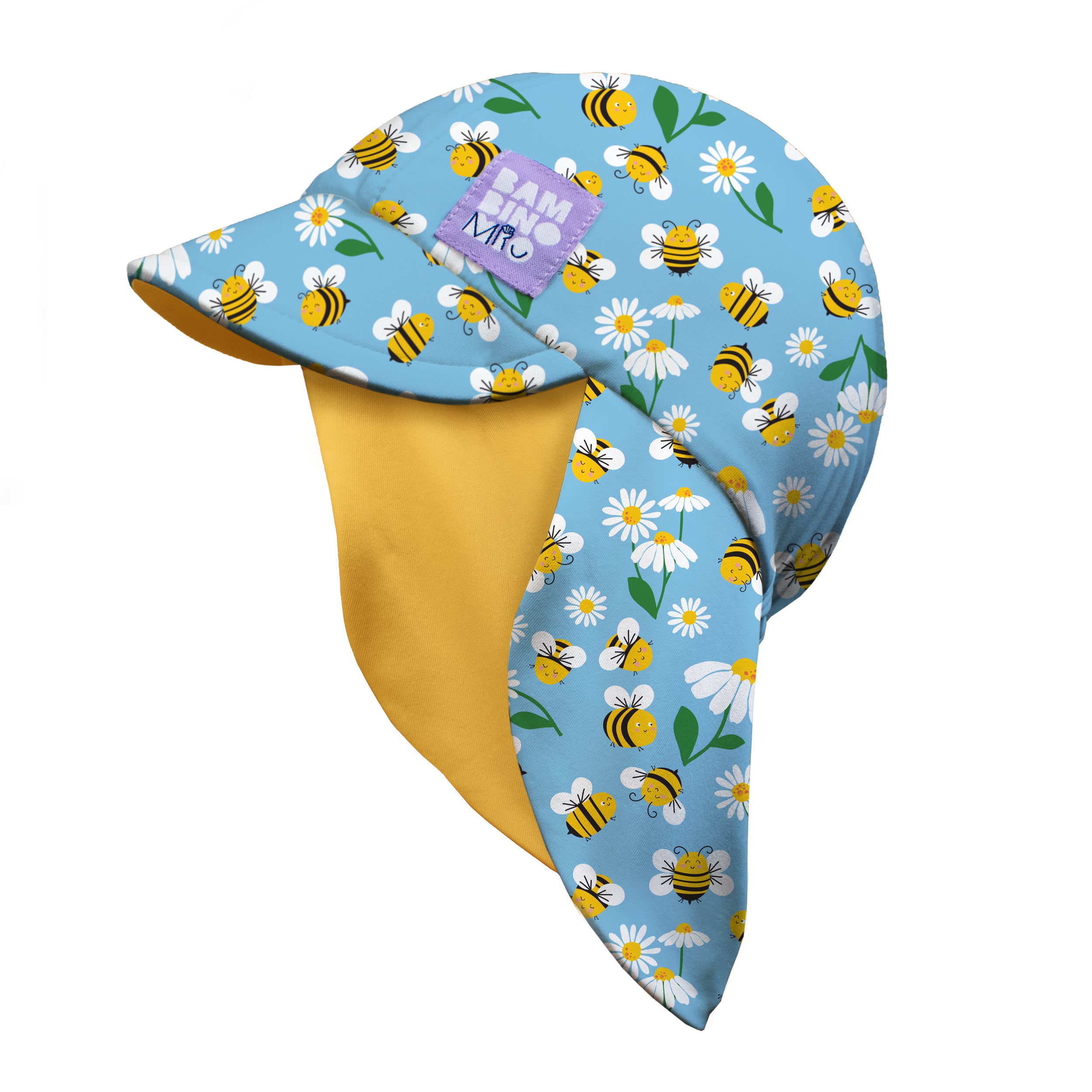 bambino-mio-upf-40-wende-schwimmhut-flei-ige-bienchen image 1