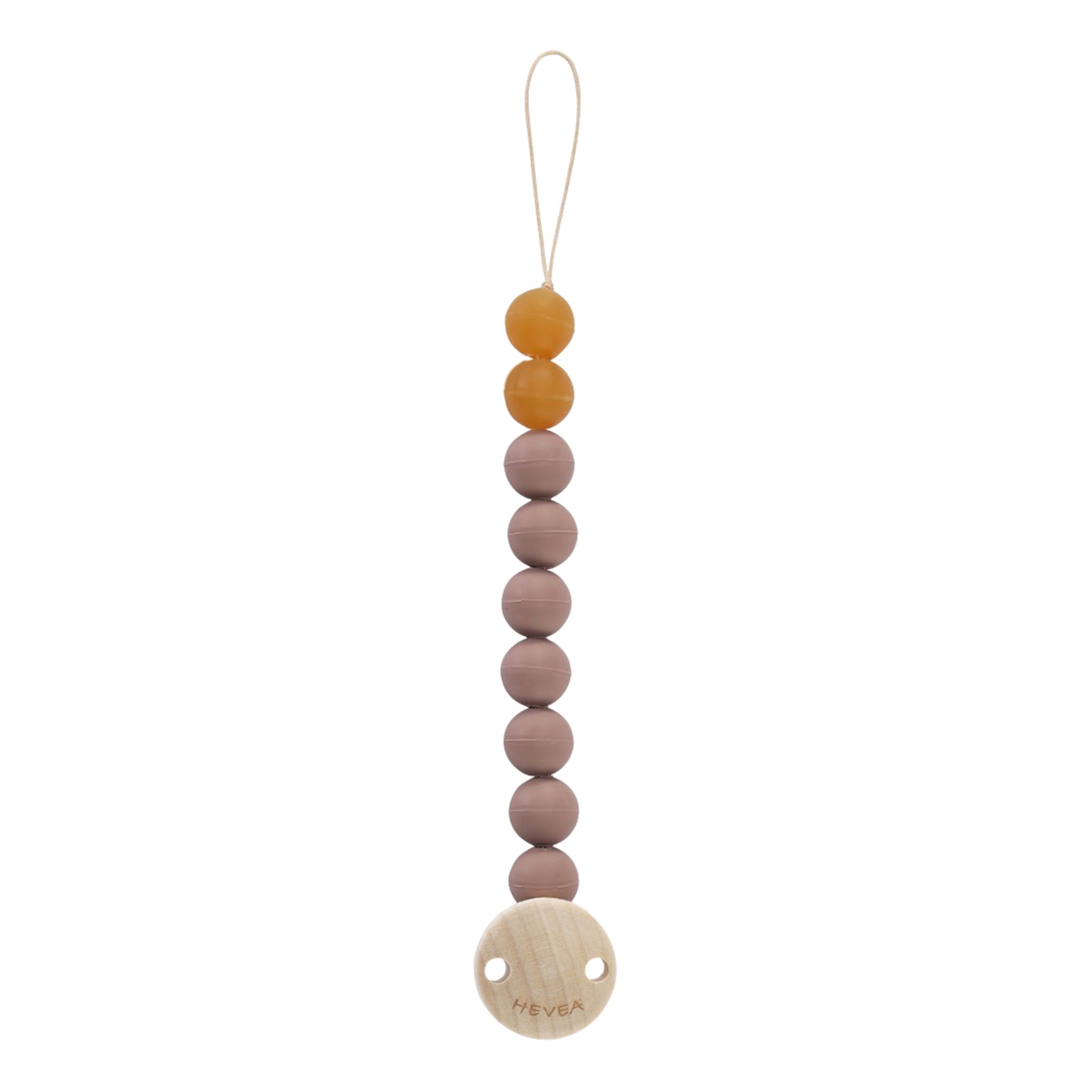 hevea-schnullerhalter-mit-naturkautschuk-perlen-und-holzclip image 2