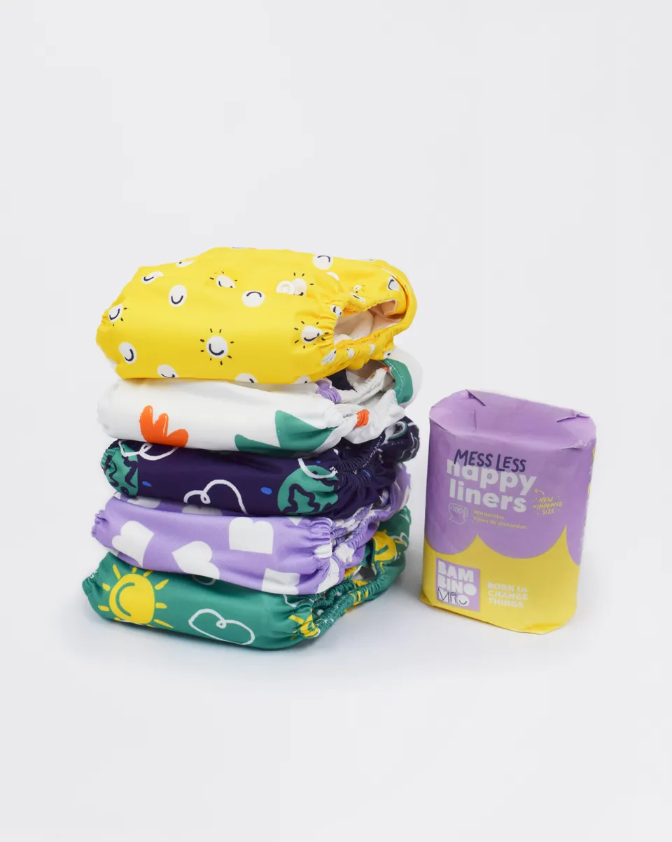 bambino-mio-probier-s-mal-box-5-stoffwindeln-vlies image 1