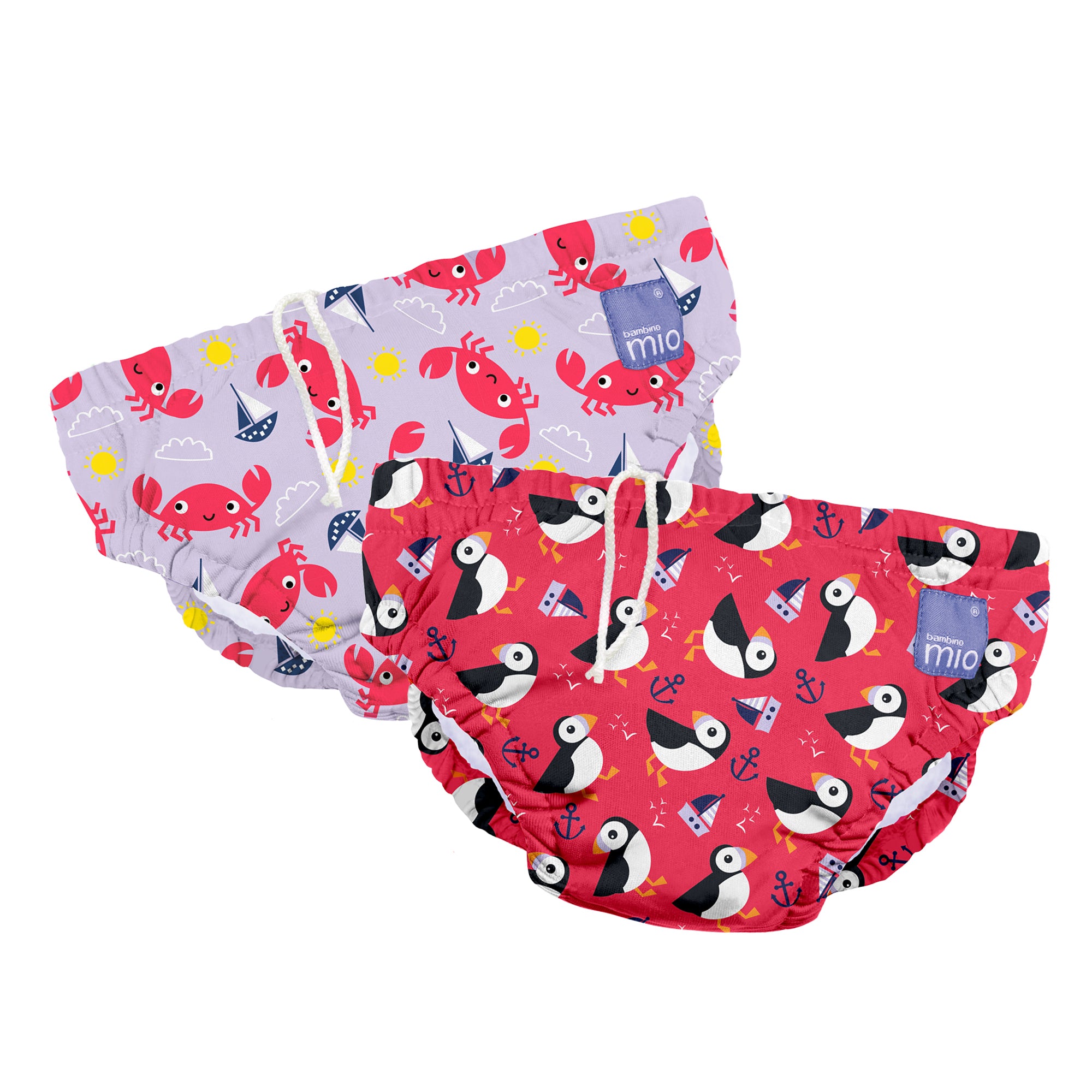 bambino-mio-wiederverwendbare-schwimmwindel-papageitaucher-und-krabbe image 1