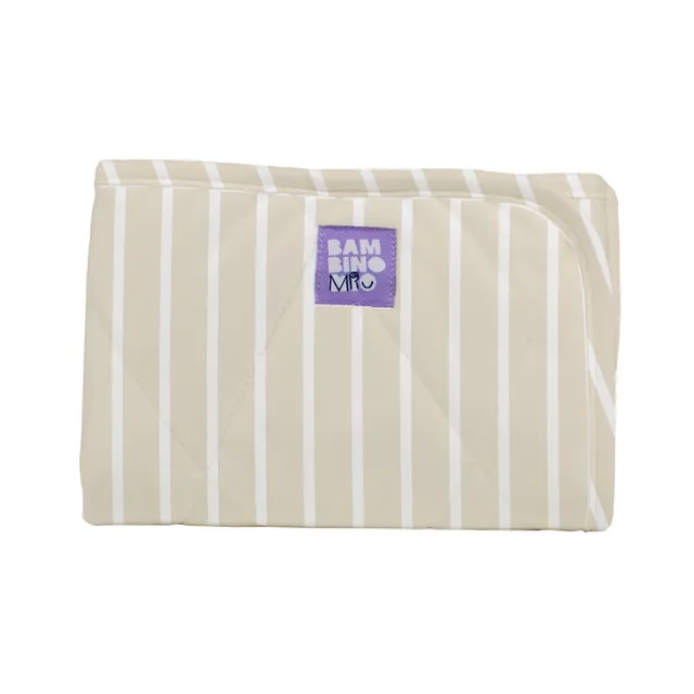 bambino-mio-wickelunterlage-f-r-unterwegs-neutrale-streifen image 1