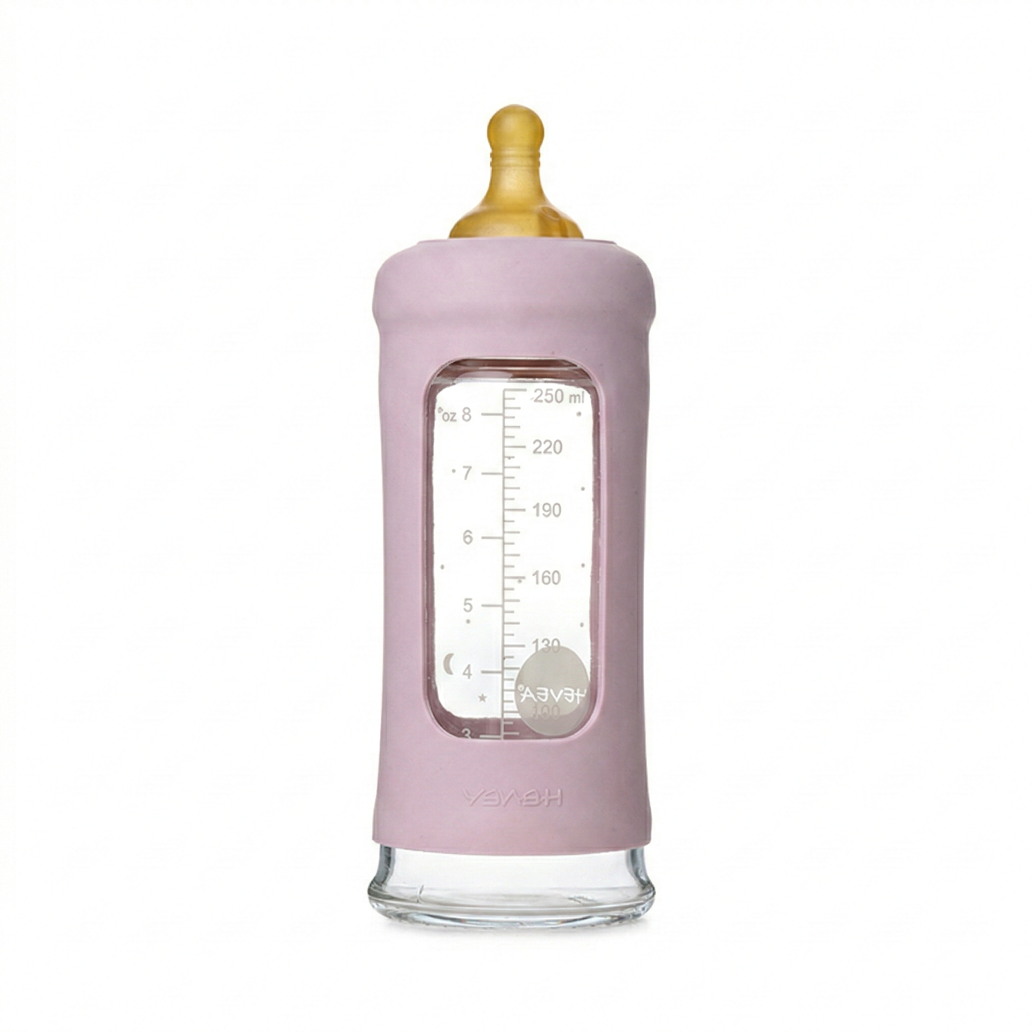hevea-weithals-baby-glasflasche-250-ml-mit-h-lle-naturkautschuk-sauger image 7