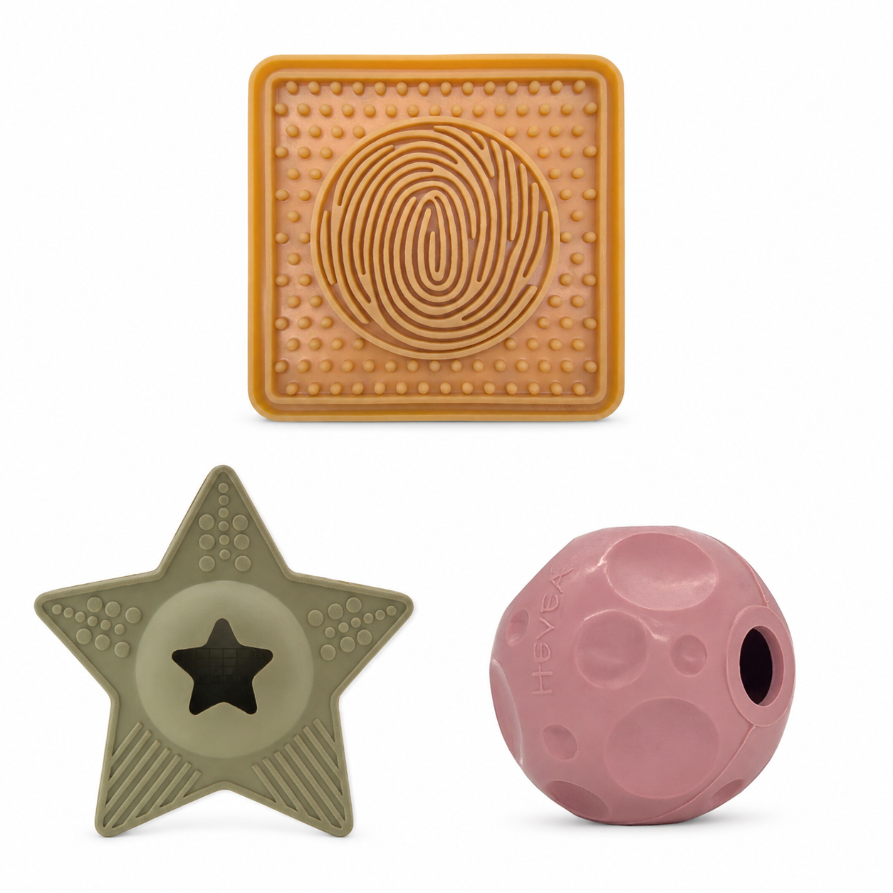 hevea-dog-enrichment-set-schleckmatte-star-treat-moon-ball image 3