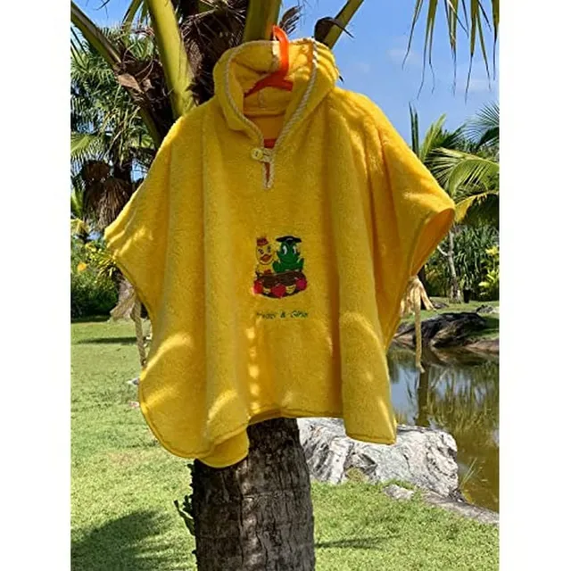 freds-swim-academy-badeponcho-fred-gina-60x55-cm-welsoft-polyester-gelb image 1