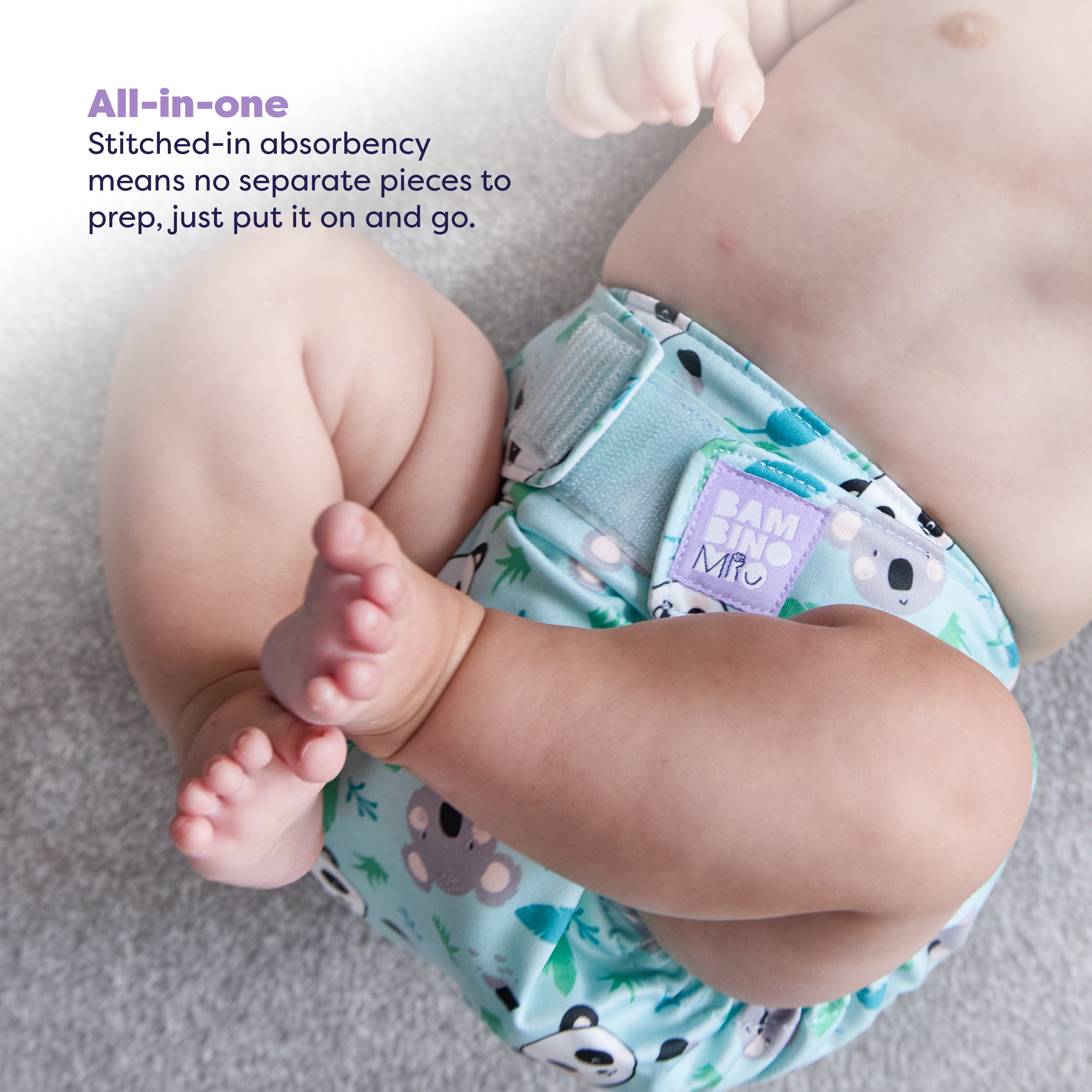 bambino-mio-miosolo-classic-all-in-one-stoffwindel-kleine-pfoten image 5
