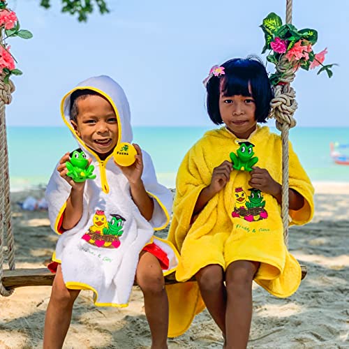 freds-swim-academy-fred-gina-badeponcho-mit-kapuze-gelb-f-r-babys-und-kinder image 8